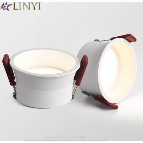 Anti-Glare LED Downlight Dimmable 7W 12W 15W Round Recessed Lamp AC90-260V Led Bulb Bedroom Kitchen Indoor LED Spot Lighting