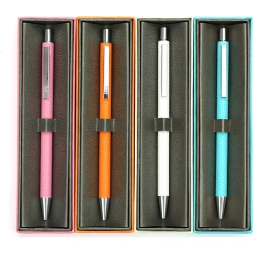 M&G AMPH1502 Automatic Pencil Leather Case Fashion Anti-skid Gift Box Pencil 0.5mm