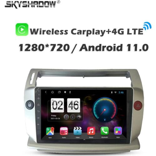 360 Camera 6GB+128GB Android 10.0 Car DVD Player Video GPS WIFI Bluetooth RDS Radio For Citroen C4 C-Triomphe C-Quatre 2004-2014