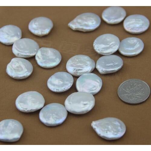 20-25mm Big Size Natural Freshwater Pearl Beads, Loose Button Pearl Baroque Beads, Fashion Women Jewelry DIY Accessories