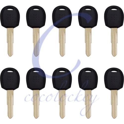 Cocolockey Transponder Key Shell Case Fob No Chip for KIA Spectra Rio Car Transponder Chip Keys Uncut Blade NO LOGO 10pcs/lots