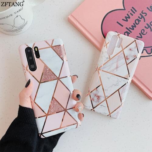 Plating Marble Phone Cases For Huawei P40 P30 P20 Mate 30 Pro Mate 20 Lite P30 Pro Case Cover Silicone Soft TPU Funda Back Shell