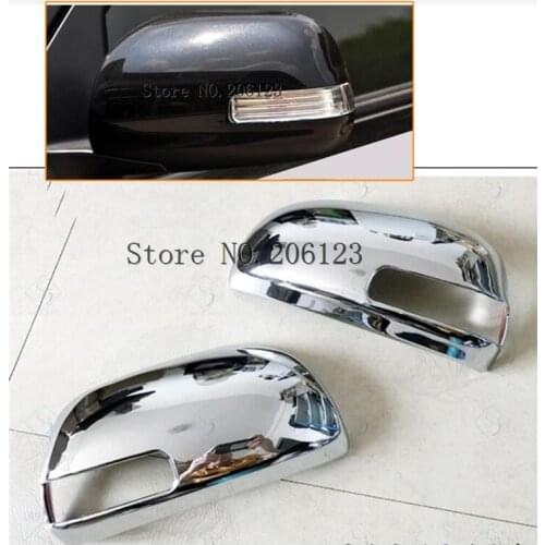For Toyota RAV4 2009-2011 2012 2013 DOOR SIDE WING MIRROR CHROME COVER REAR VIEW