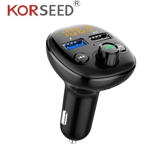 FM Transmitter Bluetooth 5.0 Handsfree U Disk TF Card Lossless Car Mp3 Music Player Quick 3.0 Car Charger Car Accessories