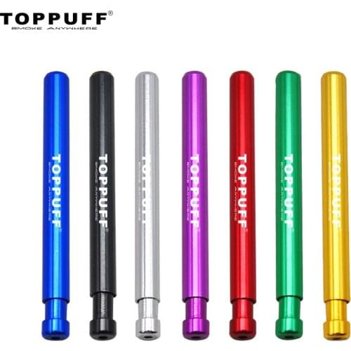 TOPPUFF New Self Cleaning One Hitter 80MM Metal Bat Tobacco Smoking Cigarette Dugout Pipe
