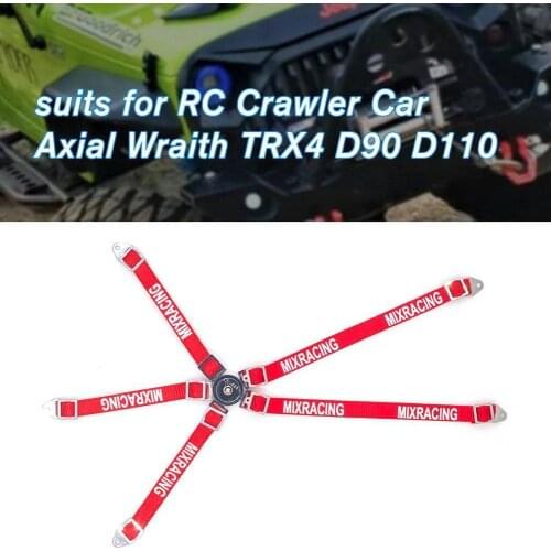 Simulation Car Driving Seat Safety Belt 1/10 Climbing SCX10 Toys Kids Modification Strap Seat Ghost Car Accessories O3V2