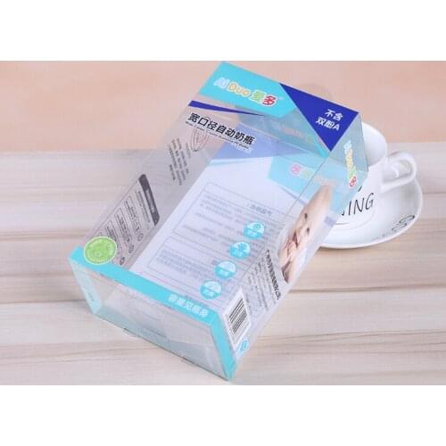 Customized transparent display PET box for cosmetic,UV Protected CMYK Printing clear acrylic candy box ---PX20083