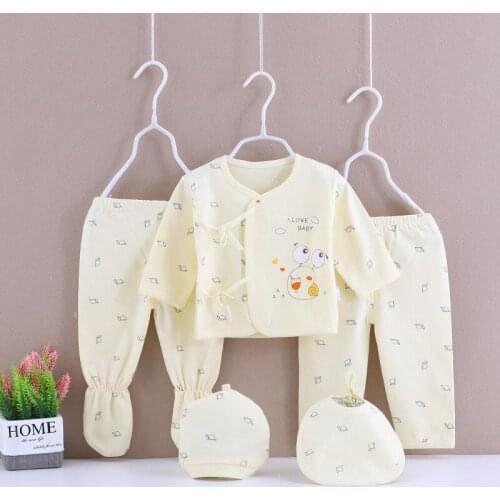 0-3 Months Infant Clothing Set Cotton Newborn Boys Clothes Baby Underwear for Girls Print New Born Baby Girl Suits