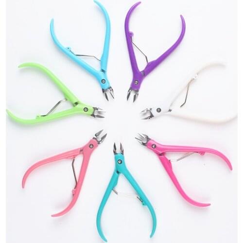 ABS Handle Toenail Ingrown Nail Art Cuticle Nipper Clipper Edge Cutter Manicure Scissor Plier Tool Pedicure Dead Skin Remover