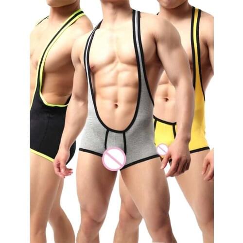 Mens Undershirt Sexy Men Bodysuits Breathable Men Camisole Jumpsuit Mens Wrestling Singlet Lingerie Bodysuit Body Suits