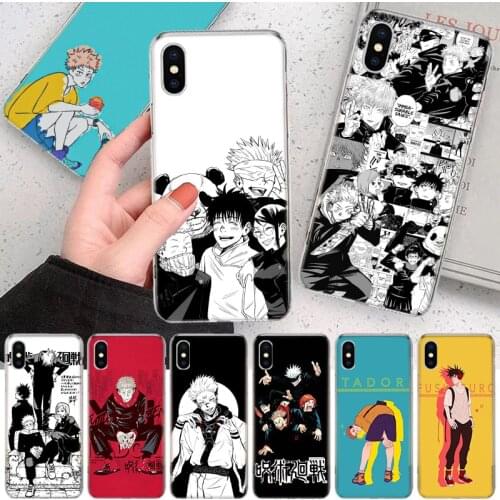 Anime Jujutsu Kaisen Soft Cover Phone Case For Apple Iphone 12 11 Pro XS X Max XR 7 8 6 6S Plus 5S SE + Mini Customized Coque Sh