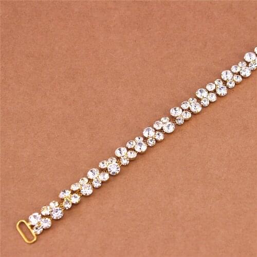 New Design Thin Rhinestone Bridal Belt Bridesmaid Sash Crystal Wedding Belt Women Dress Accessories