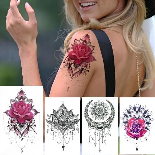 Fake Jewelry Temporary Tattoos Sticker Realistic Waterproof Body Art Arm Tattoo Sexy Dreamcatcher Bracelet Tatoo For Women Girl