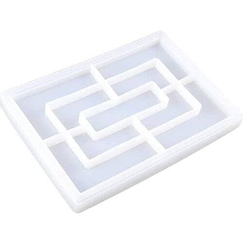 Rectangular Roller Pallet Mold,Silicone Pallet Mold,Epoxy Resin Large Rolling Pallet Mold,DIY Desktop Storage Tray