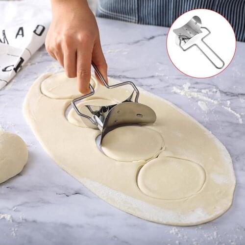 Stainless Steel Dough Cutter Dumpling Skin Pastry Maker Mold Kitchen Cook Tool Make Dumplings Tools