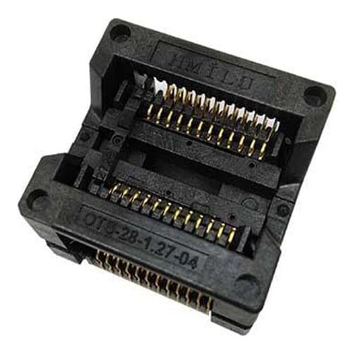 SSOP24 TSSOP24 SOP24 IC Burn in test Socket IC body 300mil sop24(28)-1.27 Test adapter NAND flash socket ZIF adapter