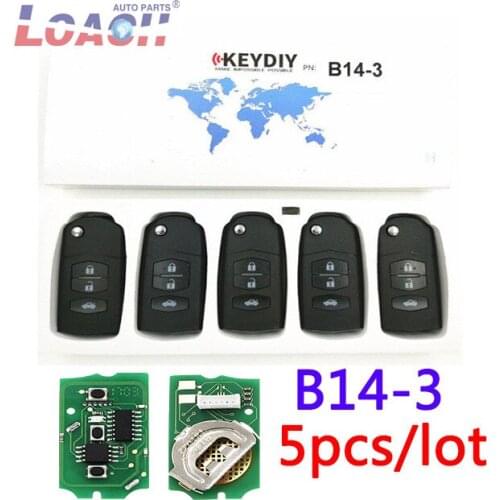 KEYIDY 5PCS/LOT KEYDIY Universal 3 Buttons Remote Key for Mazda Model B14-3 B Series for KD900 KD900+ URG200 Key Programmer