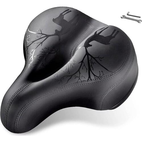 Bike Seat, Bicycle Saddle For Women And Men Most Comfort,Extra Soft Wide Polyurethane,Waterproof Bicycle Seat