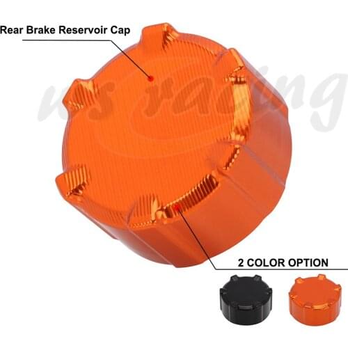 CNC Motorcycle Rear Brake Fluid Cylinder Reservoir Cover Fuel Tank Cap For KTM DUKE 790 KTM ADV 790 2018-2019