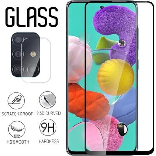 Sumsung a51 2019 tempered glass for samsung galaxy a51 screen protector film on galax a 51 51a a515f a-51 protective glass film