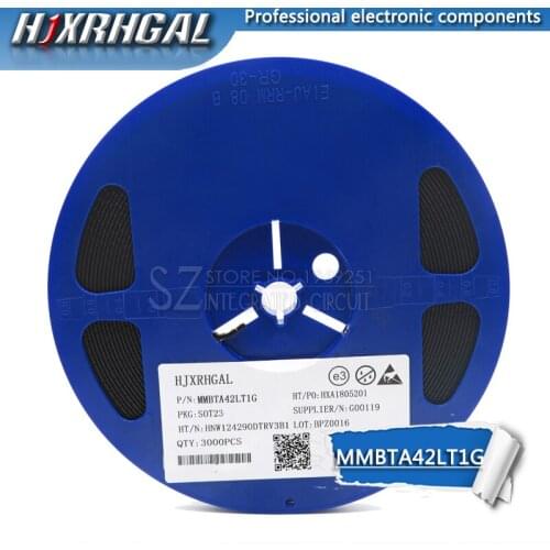 1Reel 3000pcs MMBTA42 SOT23 A42 SOT MMBTA42LT1G SMD 1D SOT-23 3B new transistor new and original hjxrhgal