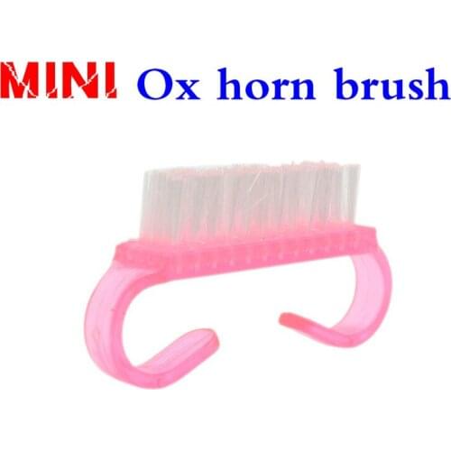 1PC MINI Kitchen Cleaning Bathroom Toilet Kitchen Glass Wall Cleaning Bath Ox horn brush with plastic handle Household tools
