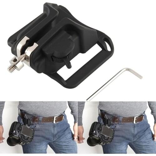 10PCS Camera Quick Strap With Strap 1/4" Screw Mount Waist Spider Holster Shoot Belt Buckle Button Fast