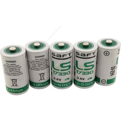 12pcs/lot SAFT LS17330 3.6V 2100mAh 2/3A 17330 disposable non-rechargeable batteries cell for Detector Gas alarm lithium battery