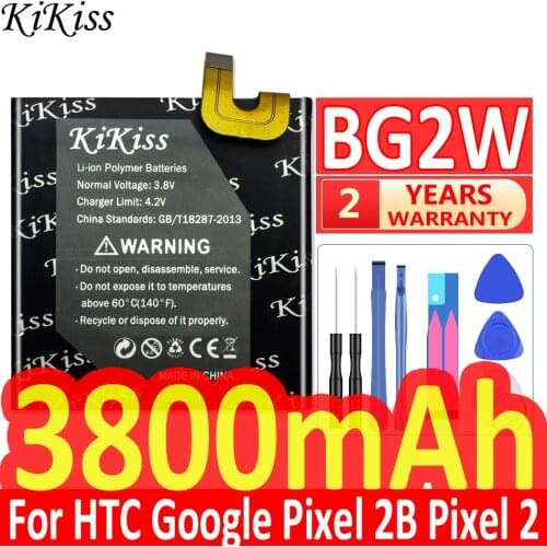 3800mAh High Capacity Battery BG2W For HTC Google Pixel 2B Pixel 2 Muski Mobile Phone Battery Big Power