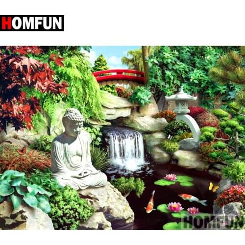 HOMFUN Full Square/Round Drill 5D DIY Diamond Painting "landscape" Embroidery Cross Stitch 5D Home Decor A01695