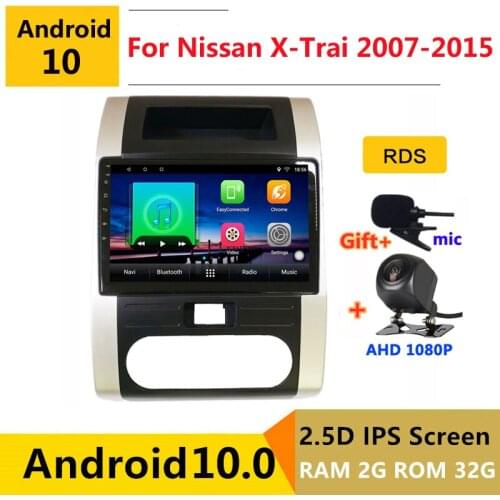 Android 10 car radio auto stereo for Nissan X-Trail 2 T31 T32 XTrail 2007-2015 navigation GPS DVD Multimedia Player