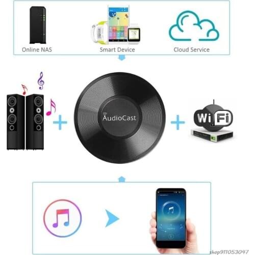 Free Shipping Wireless Wifi Music Streamer Receiver Music Speaker Audiocast M5 for DLNA Airplay Adapter ju26 21 wholesales