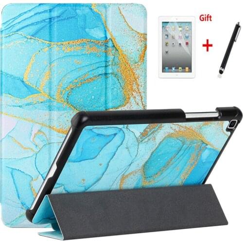 Case For Samsung Galaxy Tab A 8.0 2019 T290 T295 T297 PU Leather tablet Protective Magnetic Shockproof Stand Cover+film+pen