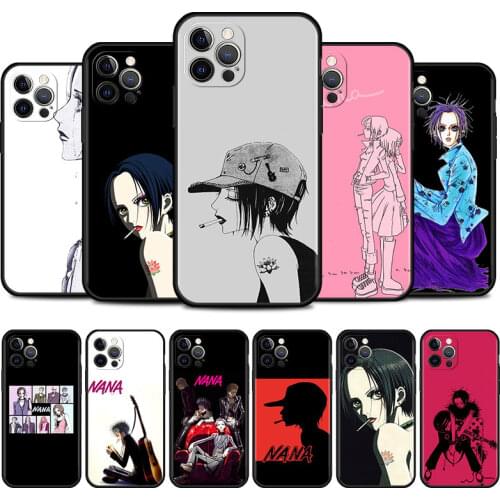 Nana Anime Cell Phone Case for iPhone 11 Pro 12 Mini XR X 7 8 6 6S Plus XS Max 5 5S SE 2020 Mobile Phones Cover