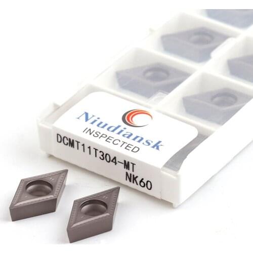 DCMT11T304-MT NK60 DCMT11T304-PS CNC Lathe Ceramics Turning Tools Carbide Inserts High Finish High Quality Raw Material Coating