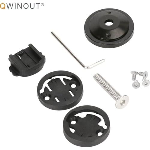 QWINOUT Bike Computer Holder Stopwatch Mount Bracket Stem Top Cap for Garmin Edge /Bryton /viGPSPORT for MTB Bicycle Stopwatch