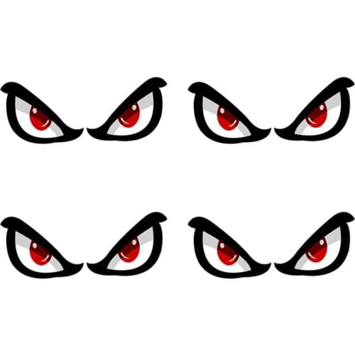 Fuzhen Boutique Decals Exterior Accessories Coolest Interesting Fearless Eyes Car Stickers Motorcycle Decal Vinyl PVC Styling