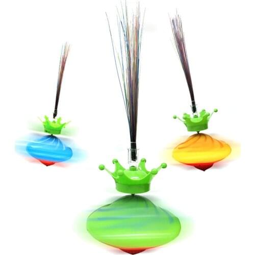 Gyro Toy Light Up Spinning Top Wand Toy Gift For Kids Adults Antistress Gyroscope Light Up Desktop Gyro Kid Toy Random Color