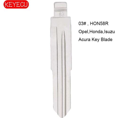 KEYECU 10PCS/lot KEYDIY Universal Remotes Flip Blade 3# , HON58R for Opel,Honda,Isuzu, Acura