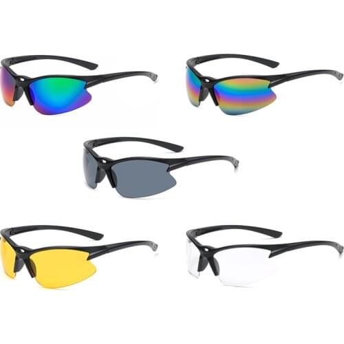 Square Sunglasses Cycling Sports Glasses Night Vision Bike Windshield Sunglasses Beach Sun Glasses Long Oval Sunglasses Summer