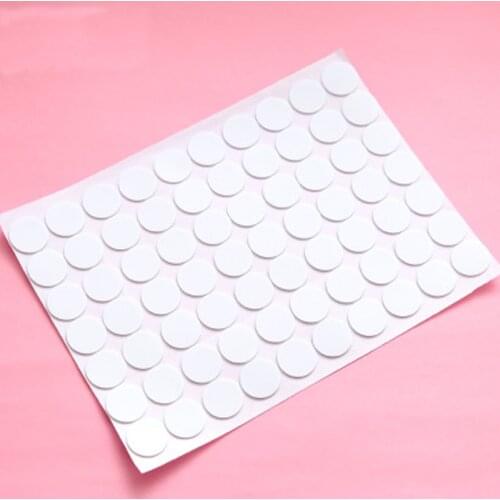 70pcs Self Adhesive Fastener Tape Dots 22mm Strong Glue Magic Sticker Disc White Round Coins Hook Loop Tape
