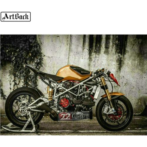 Motorcycle diamond painting diy 5d landscape full square car 3d diamond mosaic crafts diamond embroidery sticker