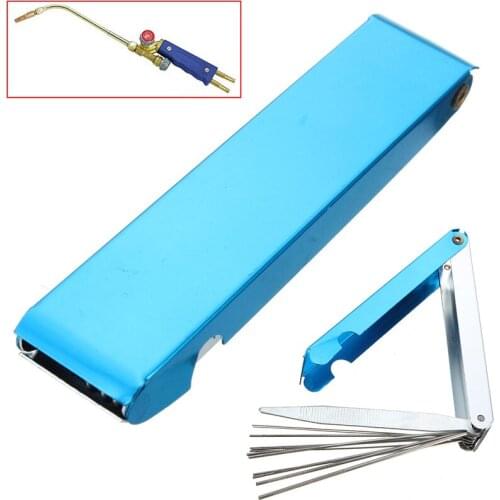 14 in 1 Welding Tip Cleaner Cutting Nozzle Needles Kit Stainless Steel Reamers