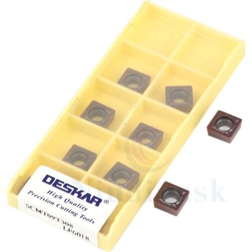 10PCS High Quality SCMT09T304 LF6018 SCMT09T308 LF6018 DESKAR Carbide Insert CNC Lathe Turning Inserts For Stainless Steel Parts