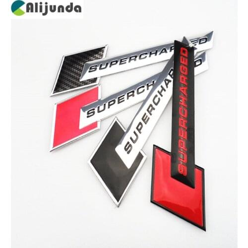New 3D Metal Motorsport SUPERCHARGED Car styling Emblem Badge Sticker for Hyundai ix35 iX45 iX25 i20 i30 Sonata,Verna,Solaris