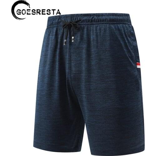 Summer Men Cotton Shorts 2021 New Quick Dry Jogger Sweatpants Brand Breathable Pants Men Casual Ice Silk Fitness Shorts Men