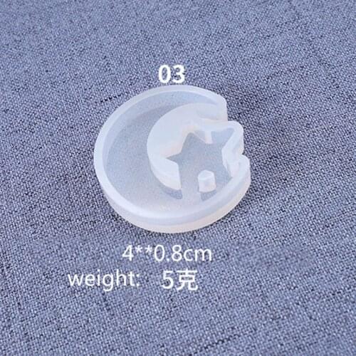 Cat Moon Star Silicone Molds Resin Earring Necklace Pendant Jewelry Making Tools