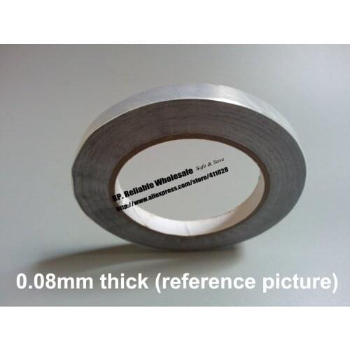 0.08mm Thick,10mm wide, 40 meters long, Single Adhesive Aluminum foil Tape
