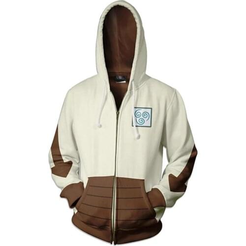 Anime Avatar The Last Airbender Cosplay 3D Print Hoodie Adult Hooded Sweatshirt Pullover Coat