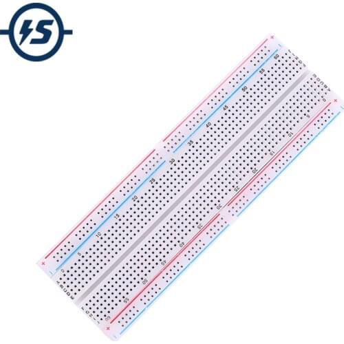 MB-102 830 Holes Breadboard 0.8mm Wire Aiameter Universal Board Solder-Free Test Circuit Board for Experimental Test